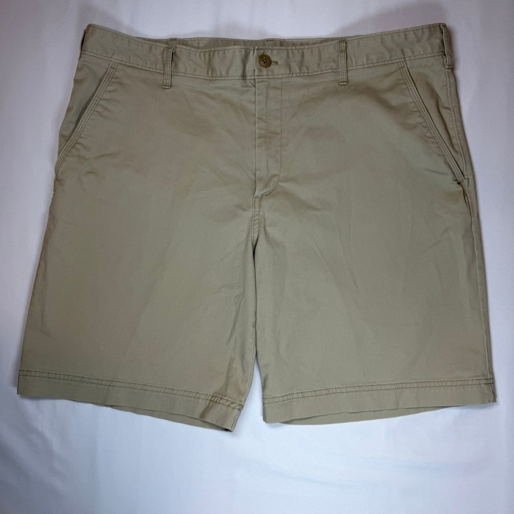 🔴 IZOD Saltwater Stretch Khaki Chino Shorts Mens Size 40 Waist 9.5 Inseam